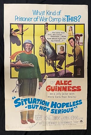 Situation Hopeless But Not Serious 1 Sheet Movie Poster- Michael Connors Autograph