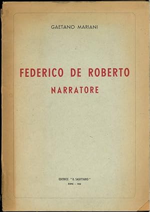 FEDERICO DE ROBERTO NARRATORE