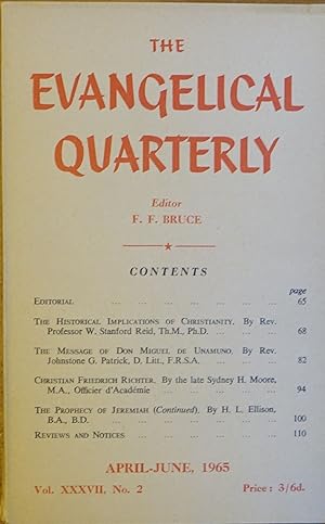 The Evangelical Quarterly: Vol XXXVII No. 2 April/June 1965