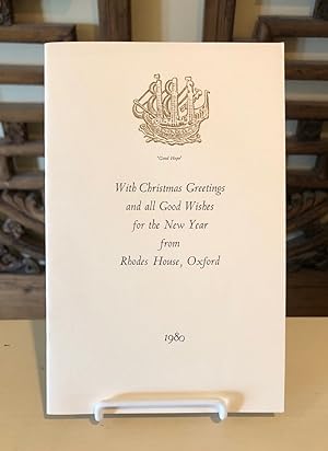 With Christmas Greetings And All Good Wishes For The New Year From Rhodes House, Oxford 1980