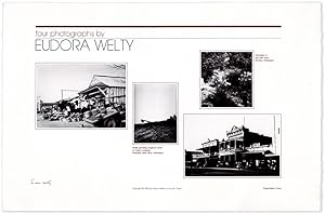 Broadside: Four Photographs by Eudora Welty [Presentation Copy, Signed]