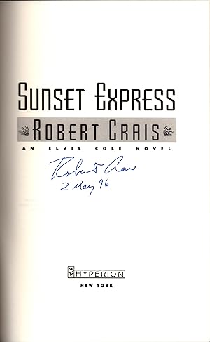 Sunset Express. Signed and dated at publication.