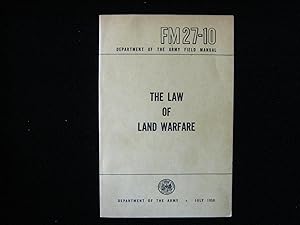 THE LAW OF LAND WARFARE