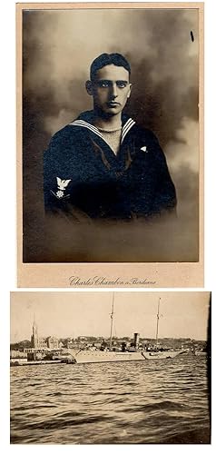 "TAKING SURVIVORS ABOARD . . . FINLAND AFTER BEING TORPEDOED." A terrific photographic record J. ...