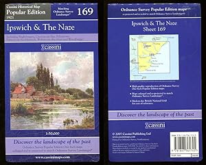 Map of IPSWICH & THE NAZE - 1921 - Popular Edition HIstorical Map 169