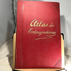 Atlas des Erdmagnetismus (Berghaus' Physikalischer Atlas, Abteilung IV) 5 kolorierte Karten in Ku...