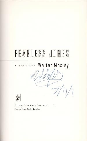 Fearless Jones. Signed and dated at publication.