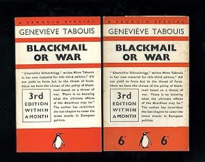 BLACKMAIL OR WAR - with 40 new caricatures by Joss of the Star - A Penguin Special [Third title i...