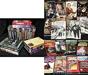 Collection of VHS Tapes featuring Guitar Instruction Several Styles