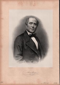 Étienne Arago. (B&W engraving).