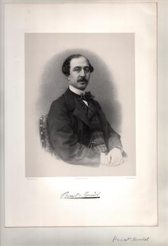 Lucien-Anatole Prévost-Paradol. (B&W engraving).