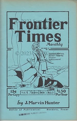 Frontier Times Volume 4 : October, 1928 through September, 1929