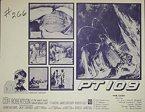 PT-109 Synopsis Sheet 1963 Cliff Robertson, Robert Culp