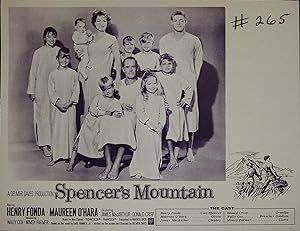 Spencer's Mountain Synopsis Sheet 1963 Henry Fonda, Maureen O'Hara