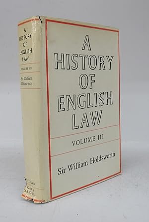 A History of English Law Volume III