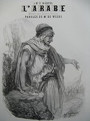 L'Arabe Hippolyte Lazerges Illustration XIXe siècle