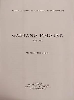 GAETANO PREVIATI (1852 - 1920)