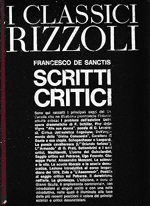 Francesco De Sanctis Scritti critici