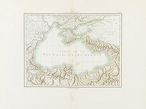 Carte de la Mer Noire ou Kara Degniz
