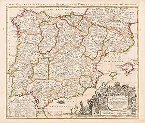 Carte generale des Royaumes d'Espagne et de Portugal, avec leurs principales divisions &c.