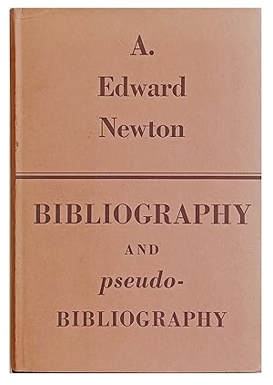 Bibliography and pseudo-Bibliography.