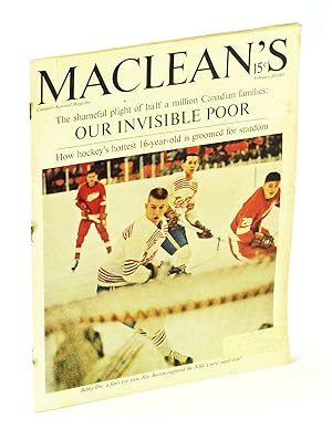 Maclean's - Canada's National Magazine, February [Feb.] 20, 1965 - Bobby Orr Cover Photo
