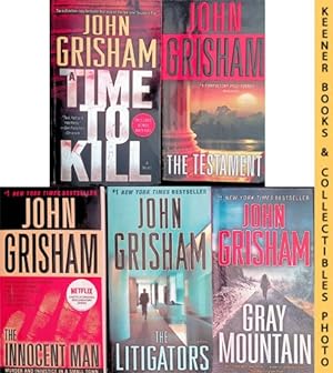 Set Of 5 John Grisham Novels: A Time To Kill, The Testament, The Innocent Man, The Litigators, Gr...