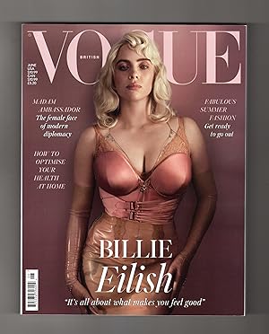 British Vogue Magazine, June, 2021. Billy Eilish Cover.