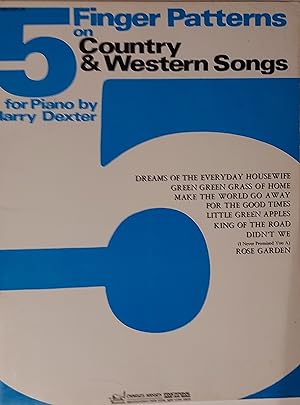 5 Finger Patterns On Country Western Songs For Piano