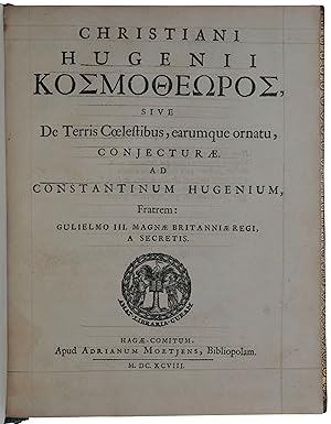 KoÏÎ¼oÎ ÉÏÏoÏ, sive, De terris coelestibus: earumque ornatu conjecturae. Ad Constantinum Hug...