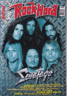 Rock Hard No. 125 (German Magazine) Oct. 1997: Savatage, Rammstein, Napalm Death and more