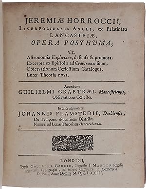 Opera posthuma [Opuscula astronomica]; viz. Astronomia Kepleriana, defensa & promota. Excerpta ex...