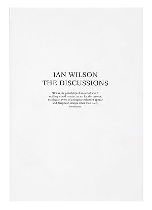 Ian Wilson, The Discussions