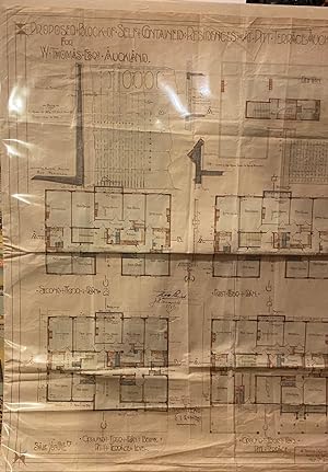 Architectural plan for Residences, Pitt Terrace, Auckland