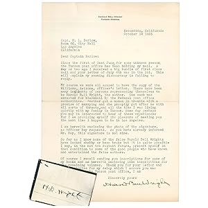 Typed Letter, Signed, About Forgeries and Impersonators