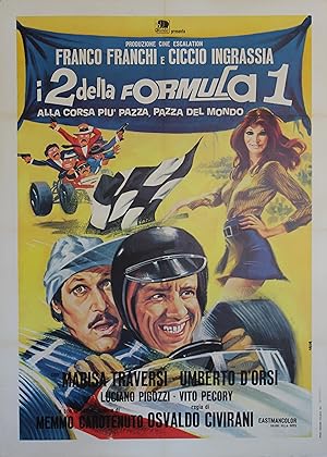 "i 2 DELLA FORMULA 1" Réalisé par Osvaldo CIVIRANI en 1971 avec Franco FRANCHI, Ciccio INGRASSIA,...