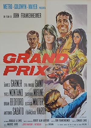 "GRAND PRIX" Réalisé par John FRANKENHEIMER en 1966 avec James GARNER, Yves MONTAND, Françoise HA...