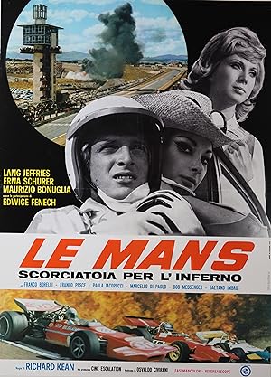 "LE MANS SCORCIATOIA PER L'INFERNO" Réalisé par Osvaldo CIVIRANI en 1970 avec Lang JEFFRIES, Erna...
