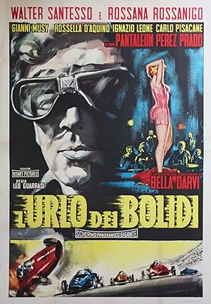 "L'URLO DEI BOLIDI (ROAR OF THE BOLIDI)" Réalisé par Leo GUARRASI en 1960 avec Walter SANTESSO, R...