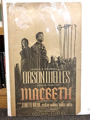 Poster for Orson Welles' Macbeth