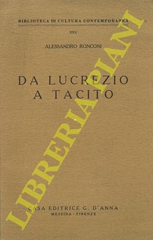 Da Lucrezio a Tacito.