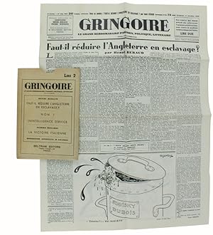 GRINGOIRE - Fac-simile dei famosi articoli che sollevarono l'opinione pubblica francese contro la...