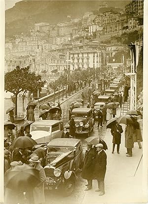 "RALLYE AUTOMOBILE DE MONTE-CARLO 1932" Photo de presse originale G. DEVRED Agence ROL Paris (1932)