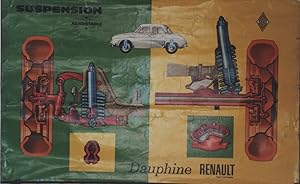 "DAUPHINE RENAULT" Tableau d'atelier original 1956 / Format: 100x64cm / Imp. Paul DUPONT Clichy