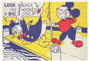 Look Mickey Walt Disney Mouse Tate Gallery Pop Art Postcard