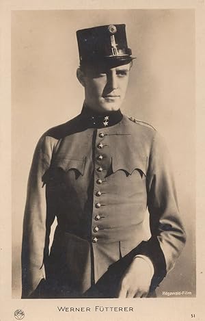 Werner Futterer Military Uniform German Actor Theatre Postcard