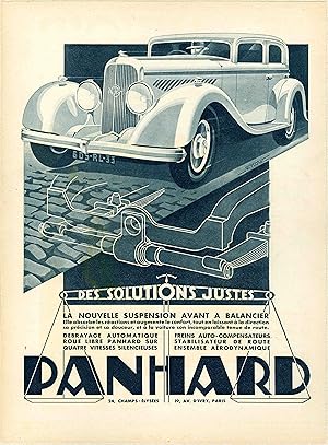 "PANHARD" Annonce originale entoilée MIROIR DU MONDE par A. KOW années 30
