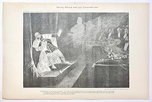 [Original lithograph/lithografie by Johan Braakensiek] Koning Eduard leest zijn Troonrede voor, 2...