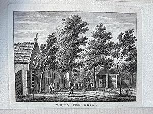 [Original etching and engraving/Antique print/prent/ets en gravure] T' HUIS TEN DEIL., Wassenaar,...