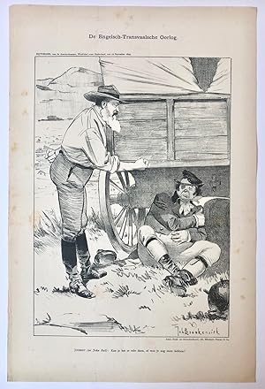 [Original lithograph/lithografie by Johan Braakensiek] De Engelsch-Transvaalsche Oorlog, 12 Novem...